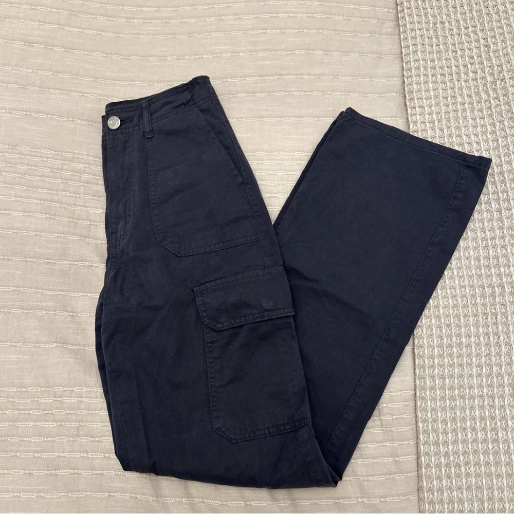 Zara Women's Dark Gray Cargo Jeans